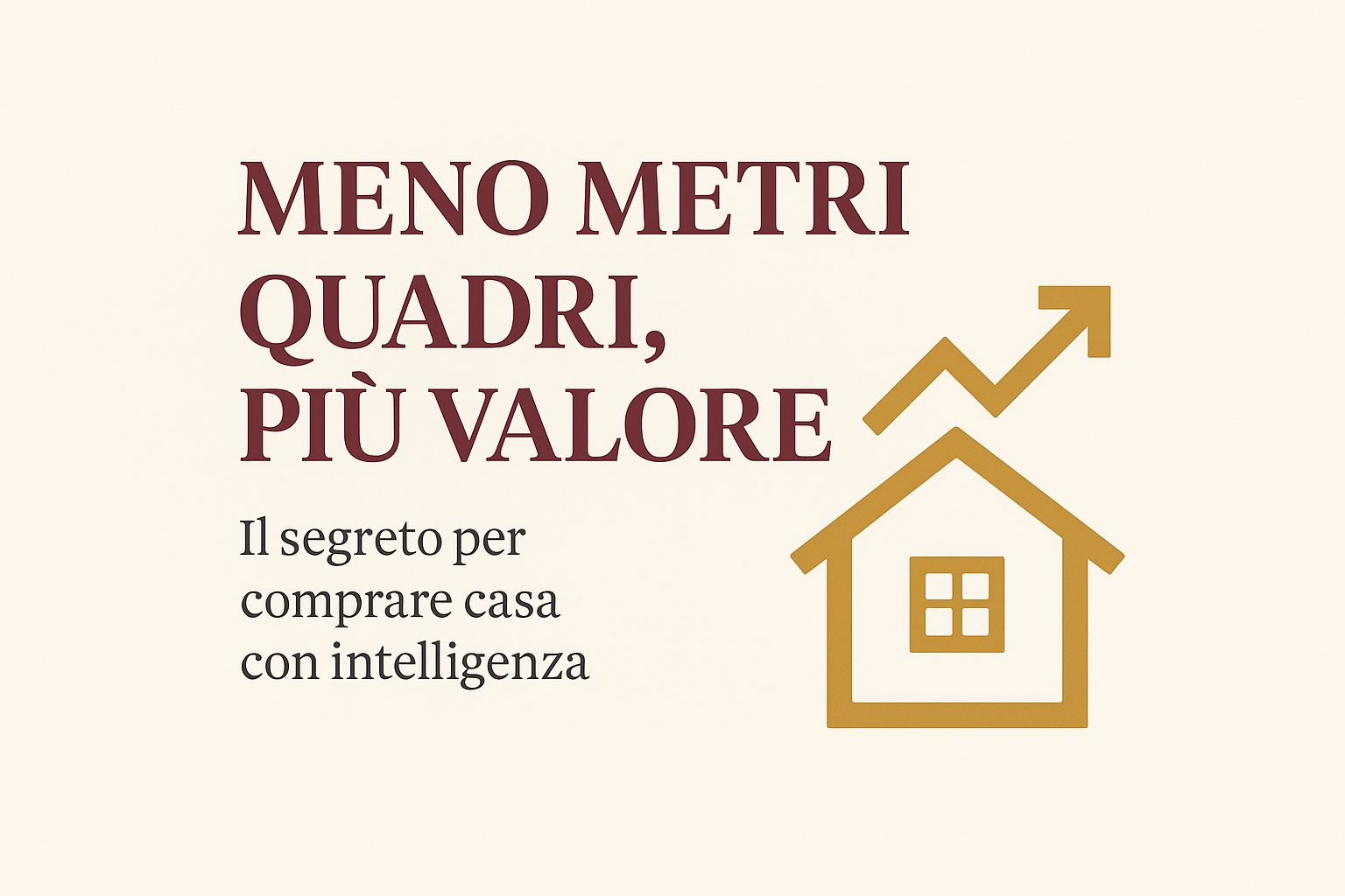 Meno metri quadri, più valore: la strategia per comprare casa
